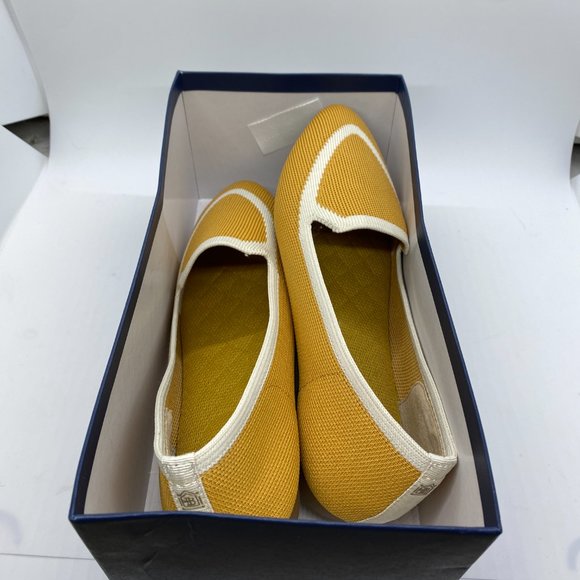 Birdies The Blackbird Mustard Knit Loafer Sz 5 - Picture 8 of 9